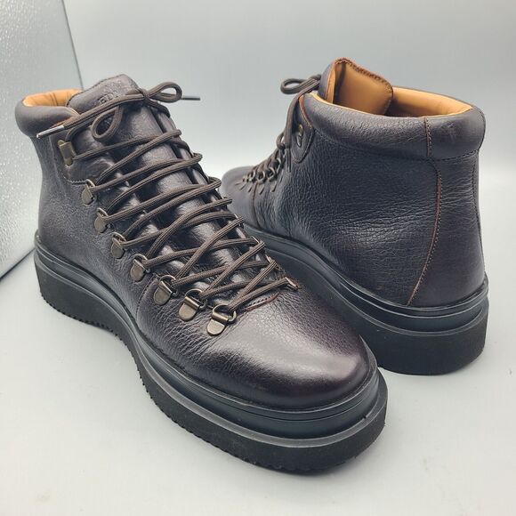 Allen Edmonds Men\'s Boots Knox Leather Sneaker Polo Brown Leather Sz 10.5 New main image 7